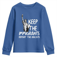 Keep The Immigrants Deport The Racists Youth Sweatshirt Statue Of Liberty Anti Racism
