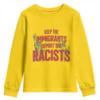 Keep The Immigrants Deport The Racists Youth Sweatshirt Statue Of Liberty Anti Racism Political Statement