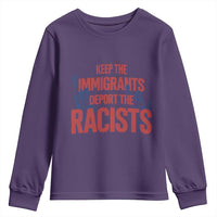 Keep The Immigrants Deport The Racists Youth Sweatshirt Statue Of Liberty Anti Racism Political Statement