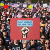 Fight Ignorance Not Immigrants Protest Sign Antiracist Human Rights Political Protest Anti ICE