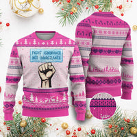 Fight Ignorance Not Immigrants Ugly Christmas Sweater Antiracist Human Rights Political Protest Anti ICE