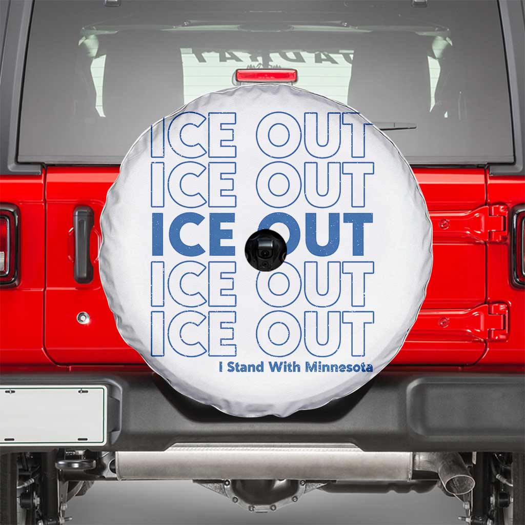 ICE Out Spare Tire Cover I Stand With Minnesota Minneapolis Anti ICE