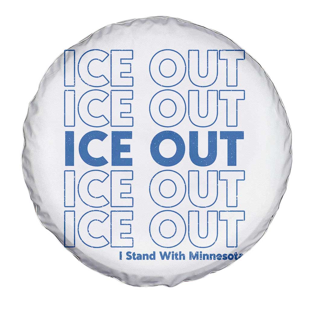 ICE Out Spare Tire Cover I Stand With Minnesota Minneapolis Anti ICE