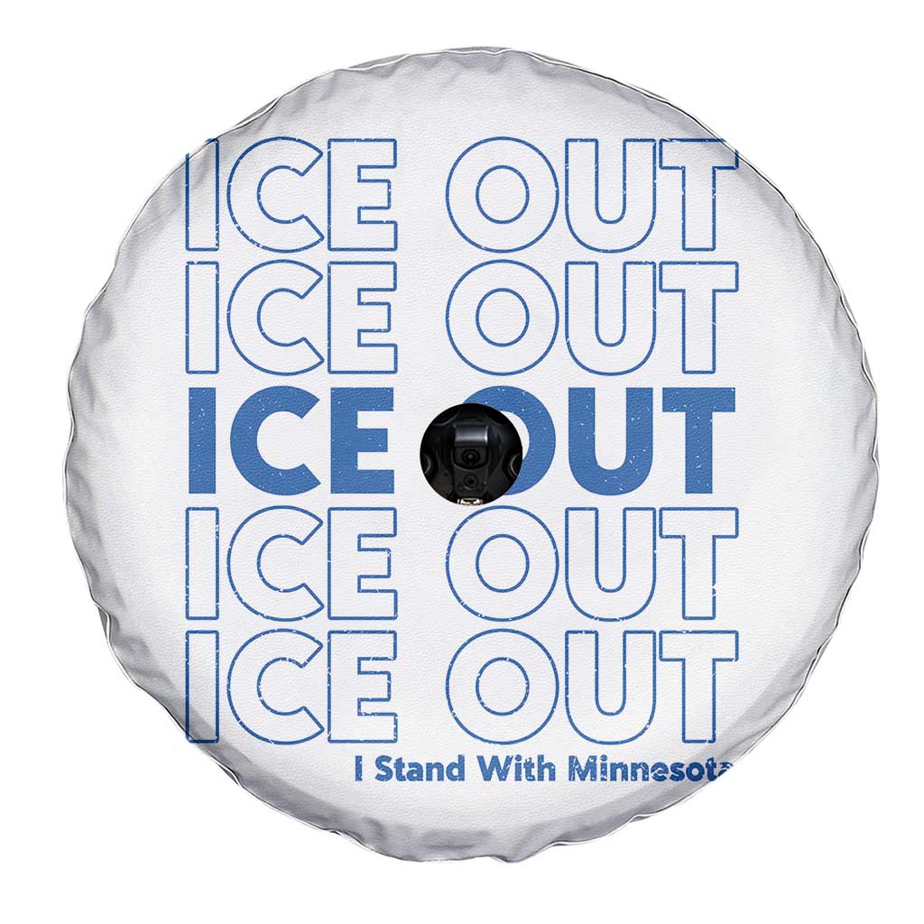 ICE Out Spare Tire Cover I Stand With Minnesota Minneapolis Anti ICE