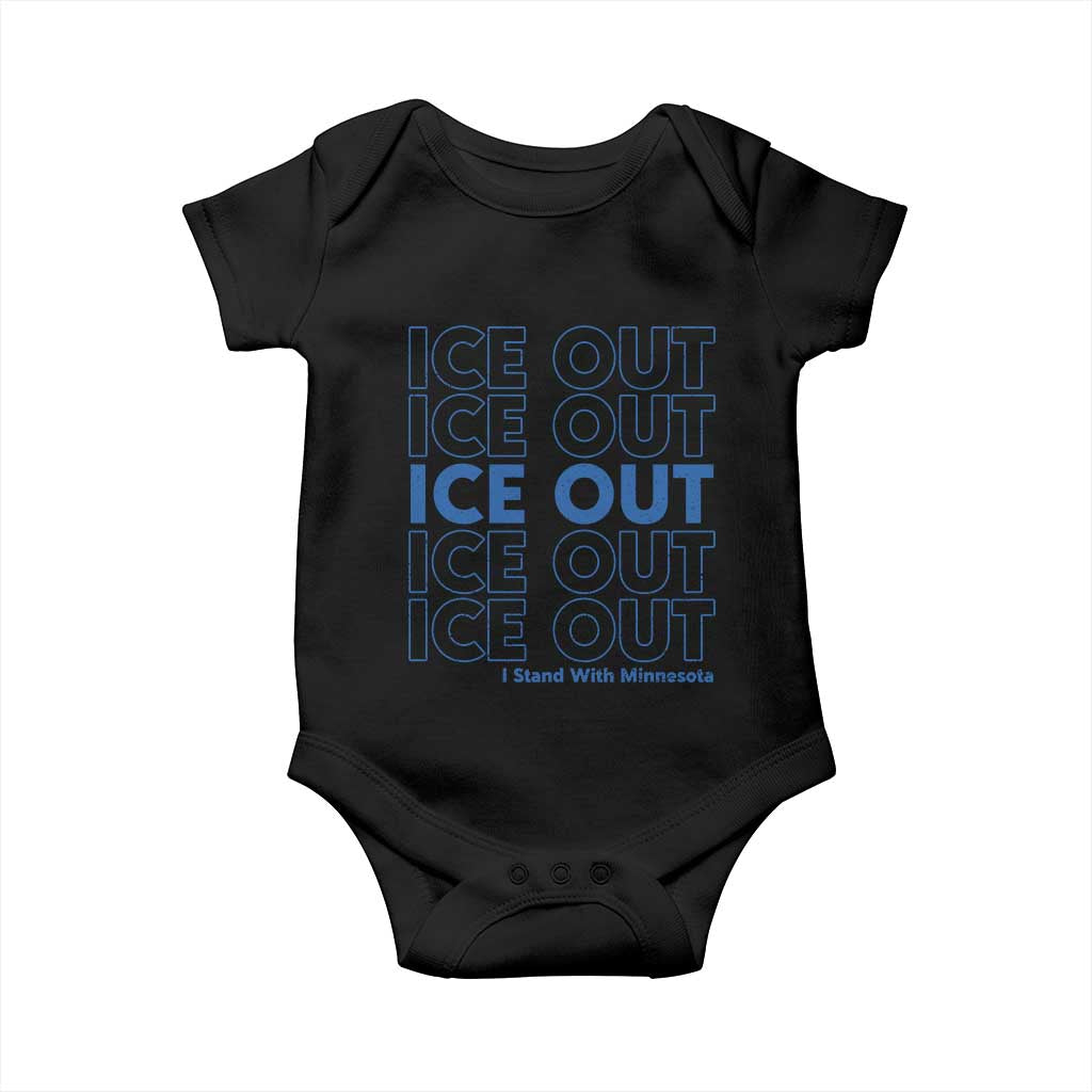 ICE Out Baby Onesie I Stand With Minnesota Minneapolis Anti ICE