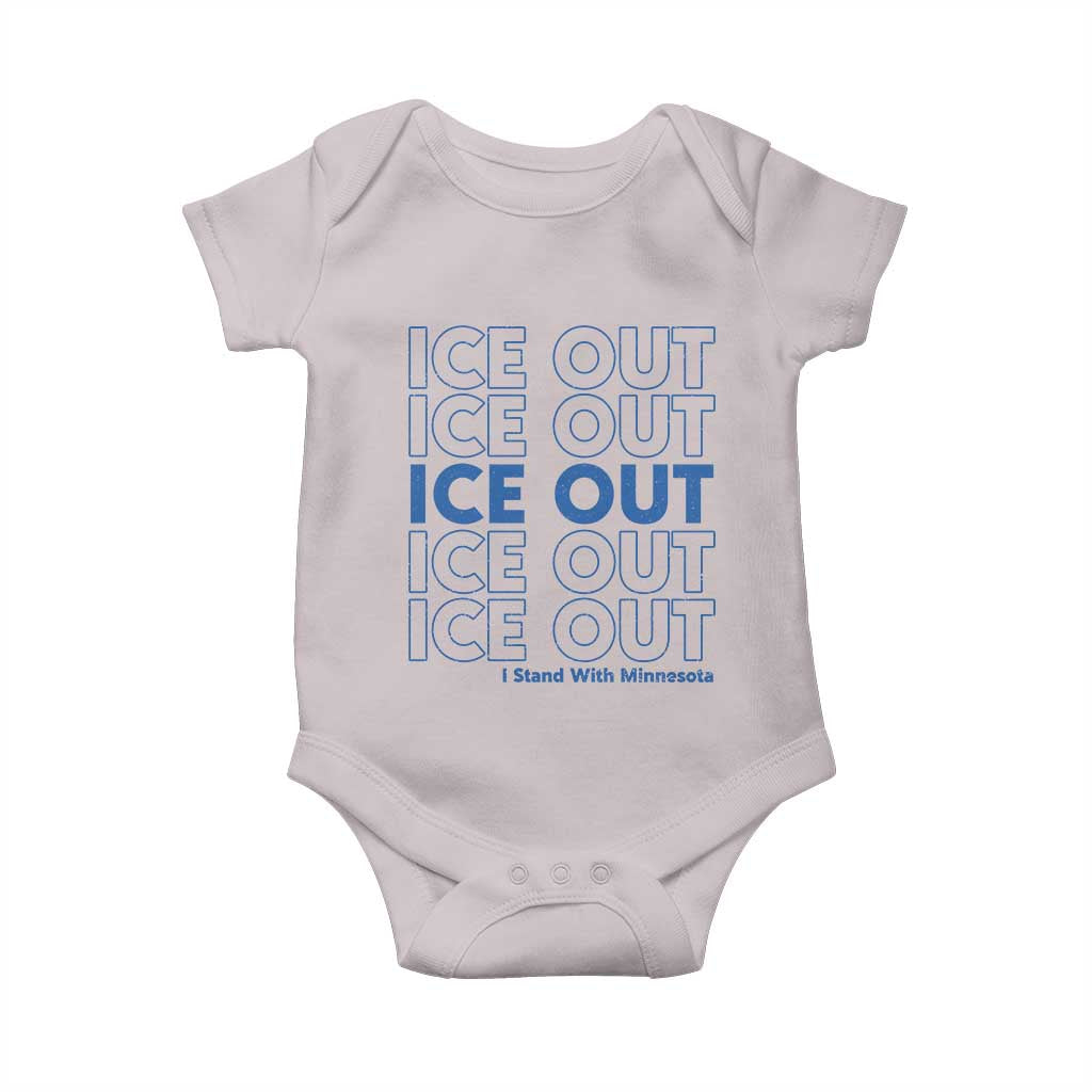 ICE Out Baby Onesie I Stand With Minnesota Minneapolis Anti ICE