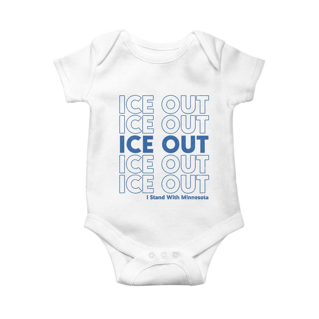 ICE Out Baby Onesie I Stand With Minnesota Minneapolis Anti ICE
