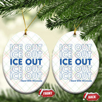 ICE Out Ceramic Ornament I Stand With Minnesota Minneapolis Anti ICE