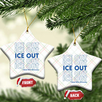 ICE Out Ceramic Ornament I Stand With Minnesota Minneapolis Anti ICE