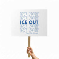 ICE Out Protest Sign I Stand With Minnesota Minneapolis Anti ICE