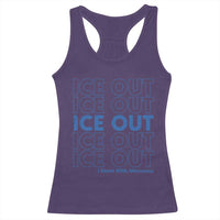 ICE Out Racerback Tank Top I Stand With Minnesota Minneapolis Anti ICE