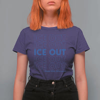 ICE Out T Shirt For Women I Stand With Minnesota Minneapolis Anti ICE