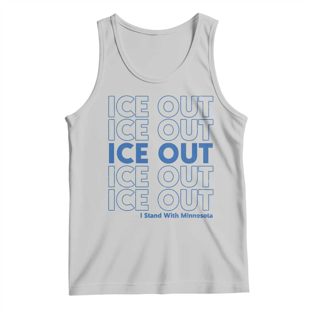 ICE Out Tank Top I Stand With Minnesota Minneapolis Anti ICE