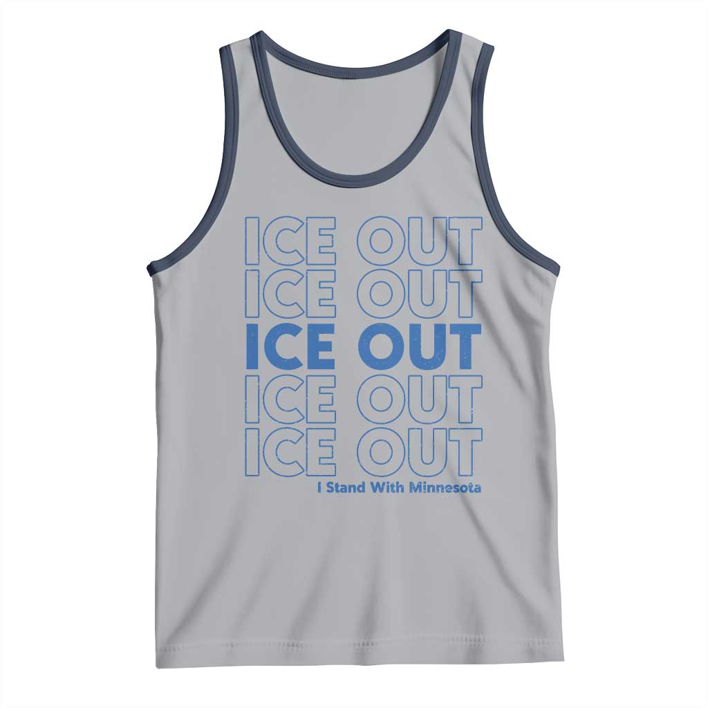 ICE Out Tank Top I Stand With Minnesota Minneapolis Anti ICE