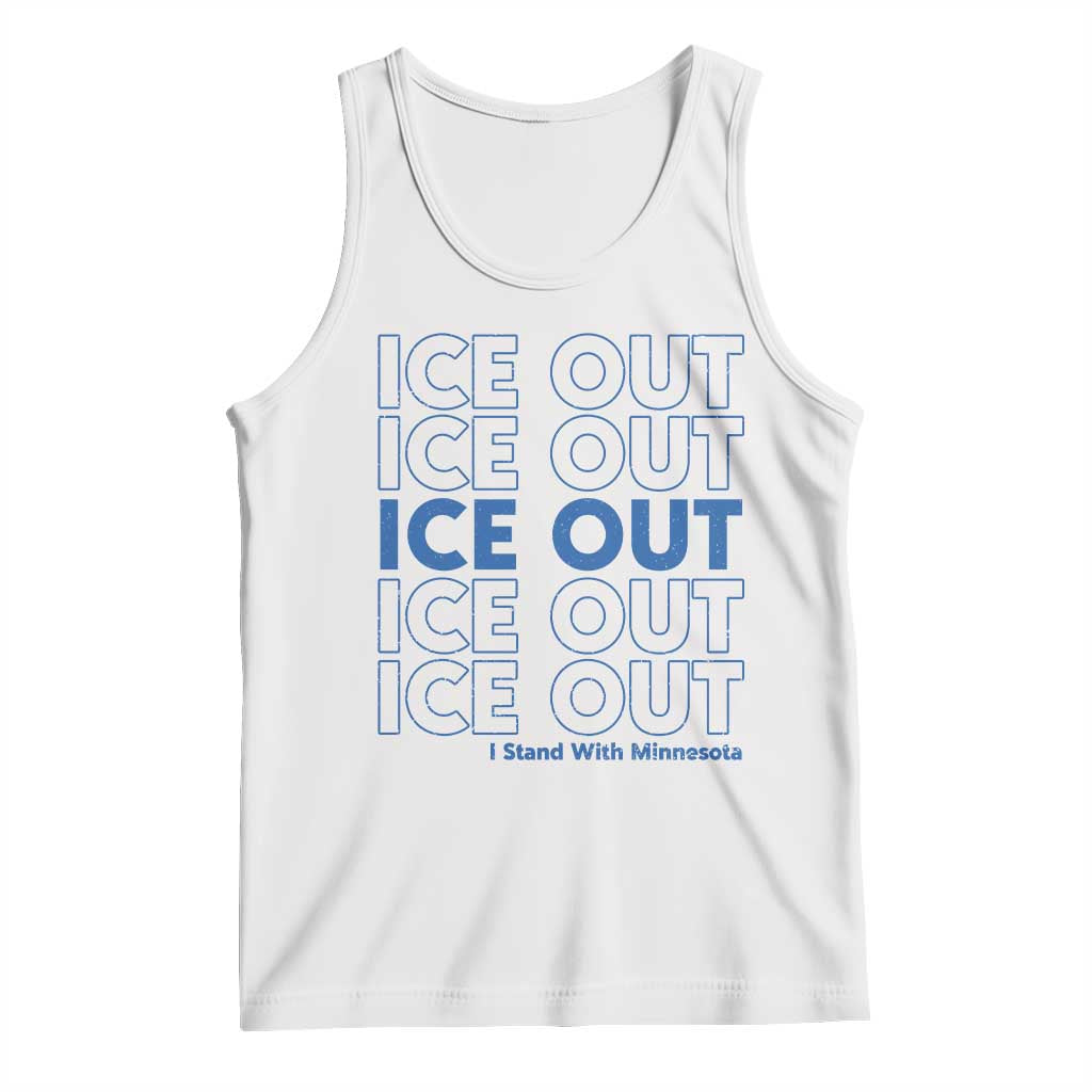 ICE Out Tank Top I Stand With Minnesota Minneapolis Anti ICE