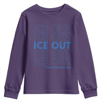 ICE Out Youth Sweatshirt I Stand With Minnesota Minneapolis Anti ICE