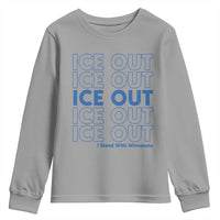 ICE Out Youth Sweatshirt I Stand With Minnesota Minneapolis Anti ICE