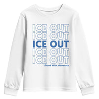ICE Out Youth Sweatshirt I Stand With Minnesota Minneapolis Anti ICE