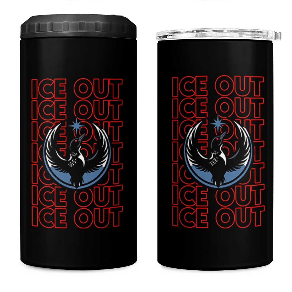 ICE Out 4 in 1 Can Cooler Tumbler Minneapolis Resist Anti ICE Immigration Protest