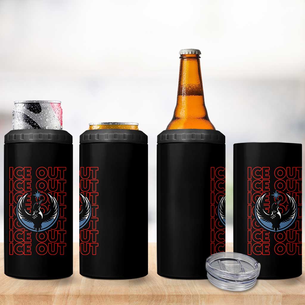 ICE Out 4 in 1 Can Cooler Tumbler Minneapolis Resist Anti ICE Immigration Protest