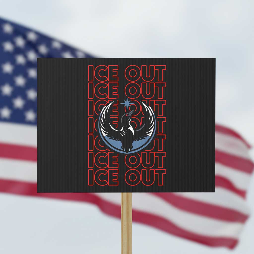 ICE Out Protest Sign Minneapolis Resist Anti ICE Immigration Protest