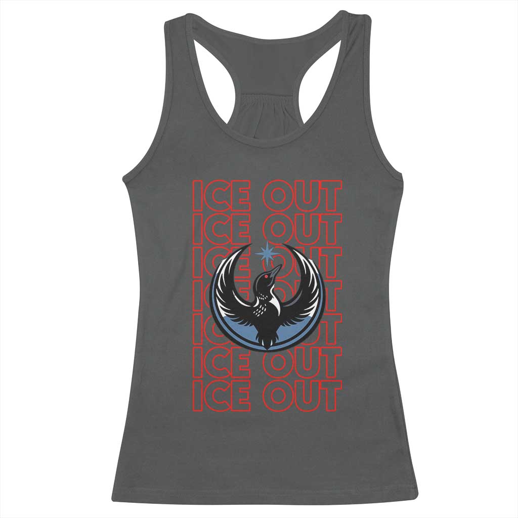 ICE Out Racerback Tank Top Minneapolis Resist Anti ICE Immigration Protest