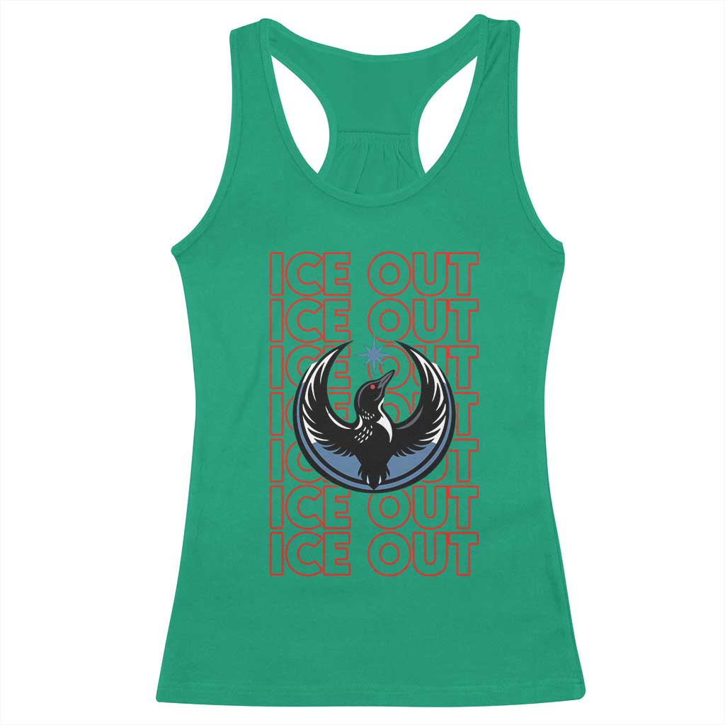 ICE Out Racerback Tank Top Minneapolis Resist Anti ICE Immigration Protest