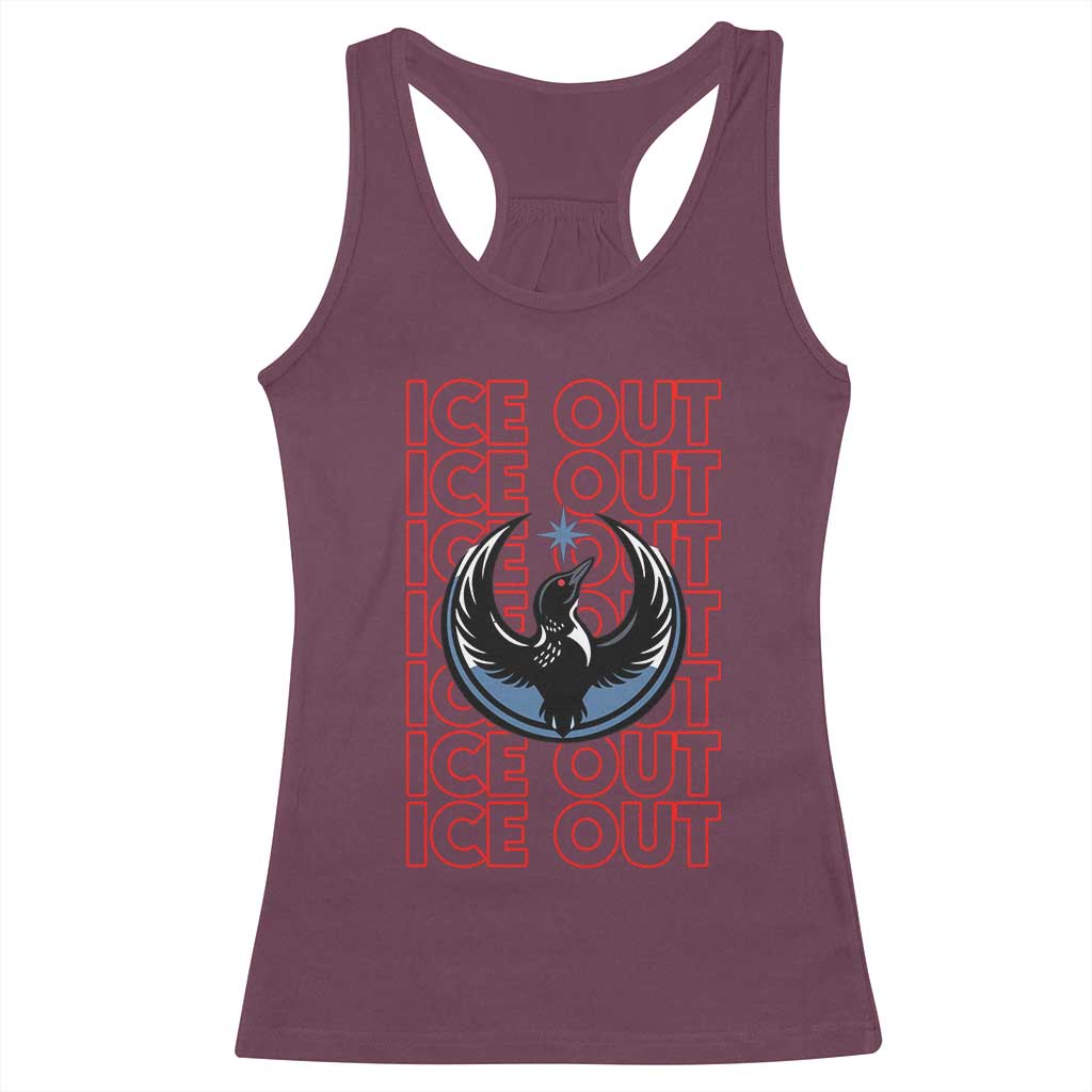 ICE Out Racerback Tank Top Minneapolis Resist Anti ICE Immigration Protest