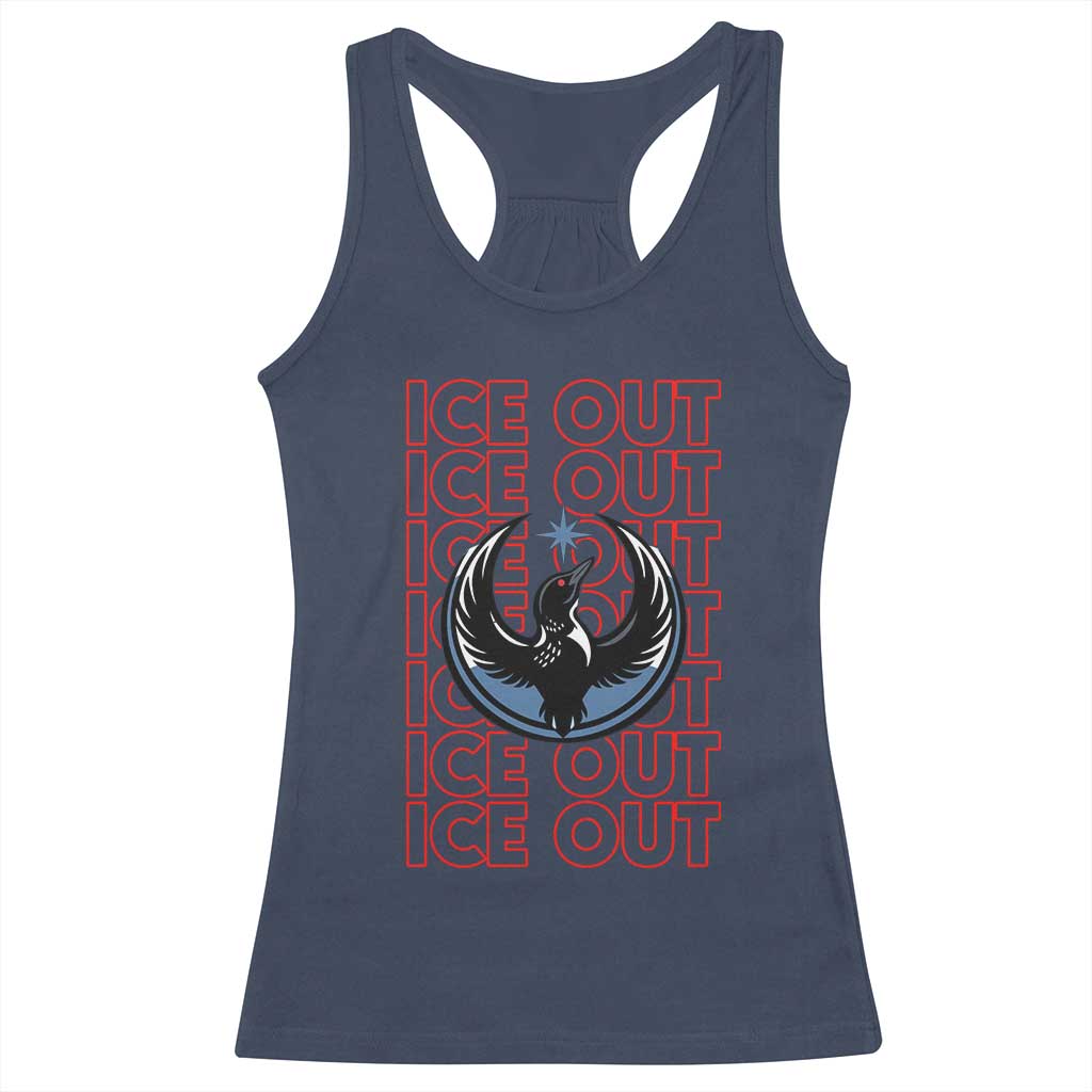 ICE Out Racerback Tank Top Minneapolis Resist Anti ICE Immigration Protest