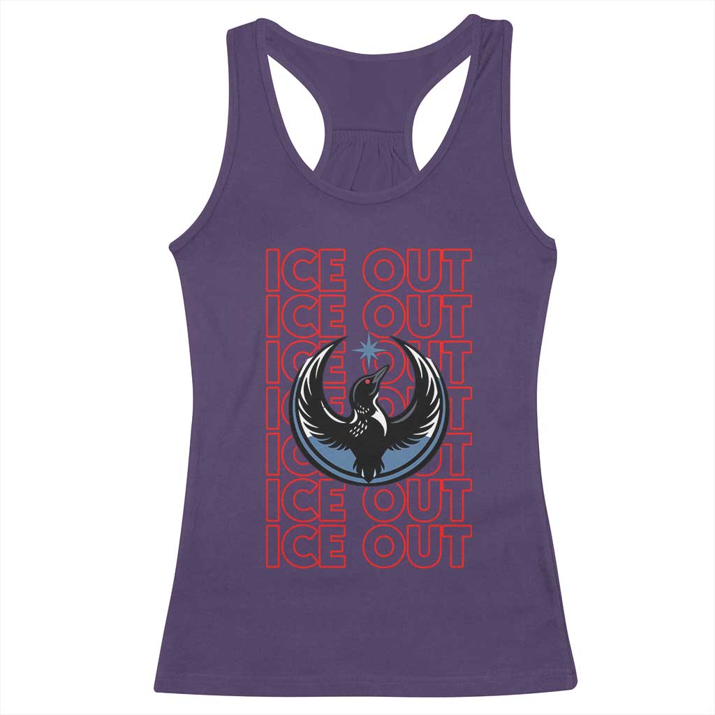 ICE Out Racerback Tank Top Minneapolis Resist Anti ICE Immigration Protest