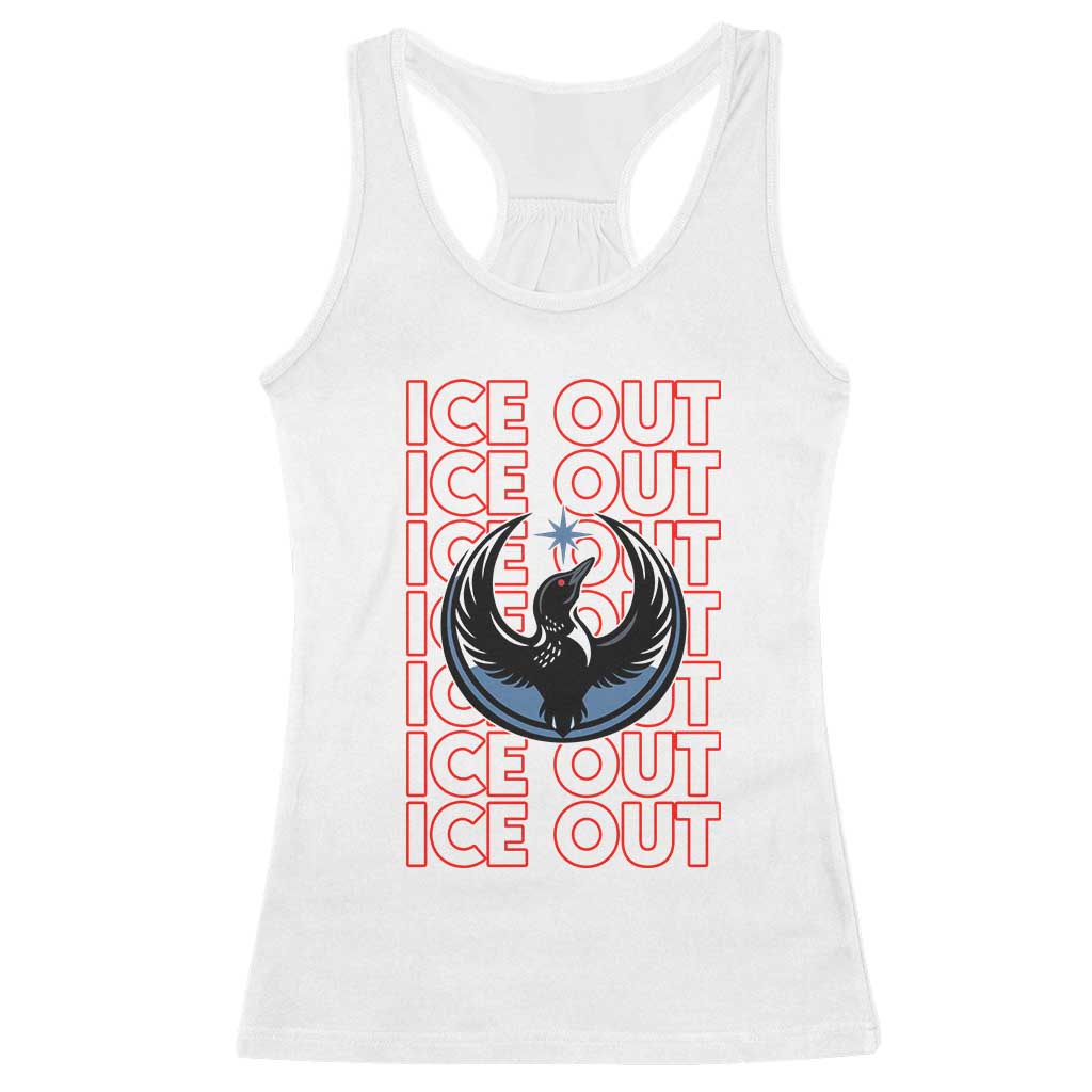 ICE Out Racerback Tank Top Minneapolis Resist Anti ICE Immigration Protest