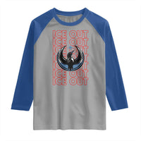ICE Out Raglan Shirt Minneapolis Resist Anti ICE Immigration Protest