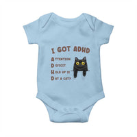 I Got ADHD is that A Cat Baby Onesie Funny Cat Lover