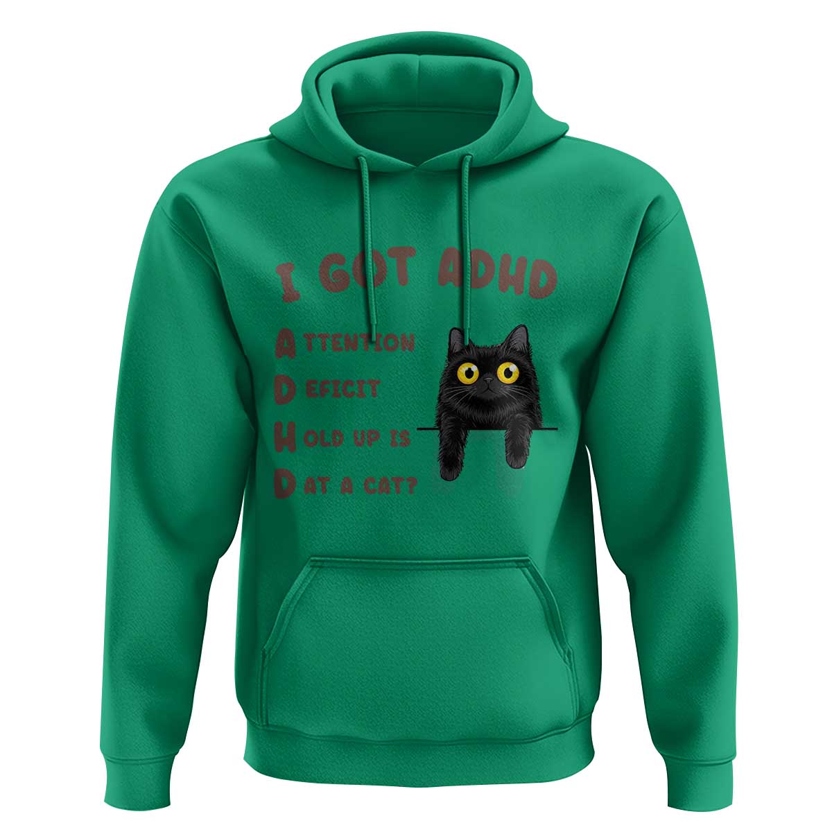 I Got ADHD is that A Cat Hoodie Funny Cat Lover