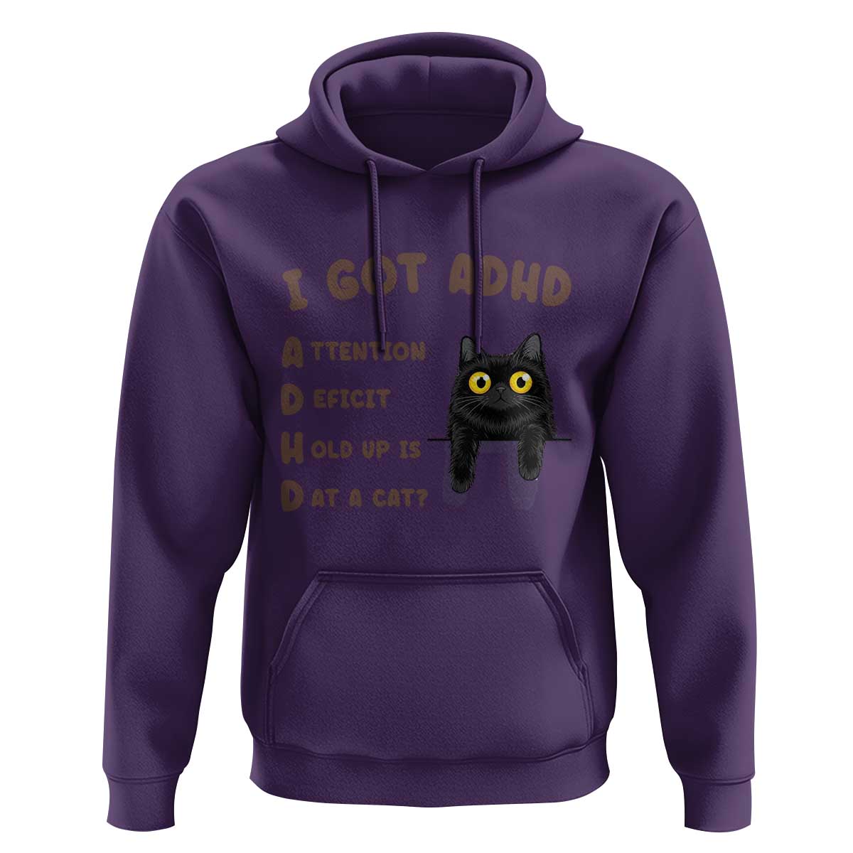 I Got ADHD is that A Cat Hoodie Funny Cat Lover