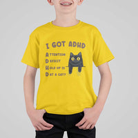 I Got ADHD is that A Cat T Shirt For Kid Funny Cat Lover