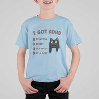 I Got ADHD is that A Cat T Shirt For Kid Funny Cat Lover