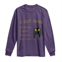 I Got ADHD is that A Cat Long Sleeve Shirt Funny Cat Lover