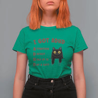 I Got ADHD is that A Cat T Shirt For Women Funny Cat Lover
