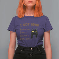I Got ADHD is that A Cat T Shirt For Women Funny Cat Lover