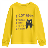 I Got ADHD is that A Cat Youth Sweatshirt Funny Cat Lover