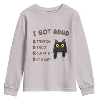 I Got ADHD is that A Cat Youth Sweatshirt Funny Cat Lover