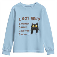 I Got ADHD is that A Cat Youth Sweatshirt Funny Cat Lover