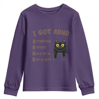 I Got ADHD is that A Cat Youth Sweatshirt Funny Cat Lover