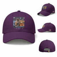 Funny Punch Monkey Baseball Baseball Cap I Live Here Now Ballpark Graphic