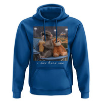 Funny Punch Monkey Baseball Hoodie I Live Here Now Ballpark Graphic