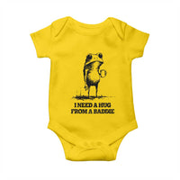 I Need A Hug from A Baddie Baby Onesie Funny Frog Saying Quote