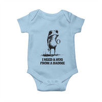 I Need A Hug from A Baddie Baby Onesie Funny Frog Saying Quote