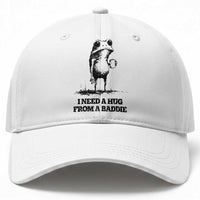 I Need A Hug from A Baddie Baseball Cap Funny Frog Saying Quote