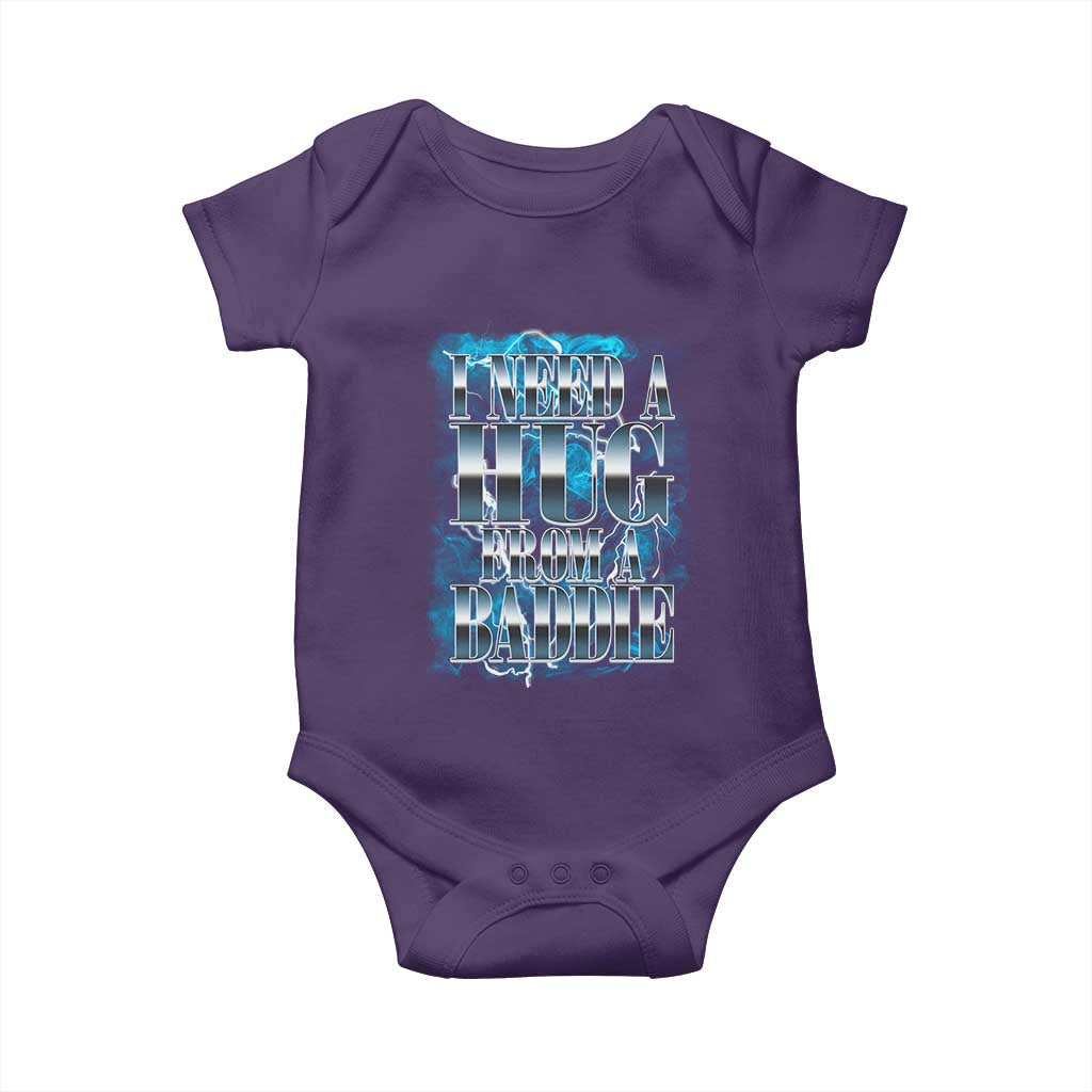I Need A Hug from A Baddie Baby Onesie Funny Flirty Meme